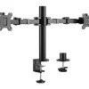 PRICORE Ergo Dual Monitor Arm with 45cm Post (Black)