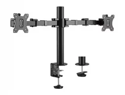 PRICORE Ergo Dual Monitor Arm with 45cm Post (Black)
