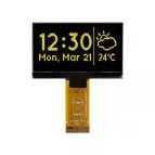 Midas 2.42in Yellow Passive matrix OLED Display 128 x 64pixels TAB I2C, Parallel, SPI Interface – MCOT128064H1V-YM