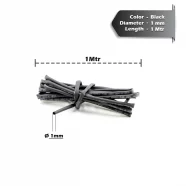 HEAT SHRINK 1.0MM BLACK