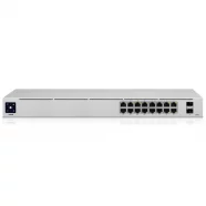 Ubiquiti USW-16-POE UniFi 16-port Managed Gigabit Switch – 8x PoE+ Ports, 8x Gigabit Ethernet Ports, 2x SFP , 42W, Touch Display