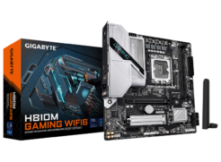 Gigabyte H810M-GAMING-WiFi. LGA1851, 2xDDR5, 1xM.2, 4xSATA, 2.5Gb LAN, mATX