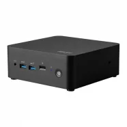 MSI Cubi NUC 1M Black, barebone Core 5-120U/Up to DDR5/2*M.2/2*HDMI/2*TBT/2*LAN/Wifi6/Card Reader/Switch Cable/3Y