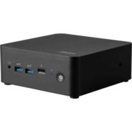 MSI Cubi NUC Black, barebone Core 7-150U/Up to DDR5/2*M.2/2*HDMI/2*TBT/2*LAN/Wifi6/Card Reader/Switch Cable/3Y