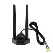 2.4G-5G, 3 Vertical Wifi Antenna, RG174/0.5m, SMA male