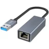 USB3.0 A to RJ45 1000Mbps Ethernet Adapter, Space Grey 0.15m