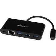 PREMIUM USB C TO USB3.0 HUB 3Ports + Gigabit Ethernet (Supports 10/100/1000 Mbps) 0.15m