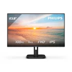 PHILIPS 23.8" (16:9) FHD IPS L ED, 1MS, 100HZ, VGA, HDMI, DP, TILT, SPKR, 3YR (DP CABLE ONLY)