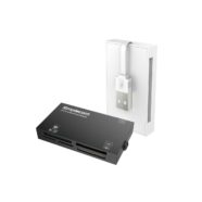 Simplecom CR216 USB 2.0 six-slot memory card reader in black